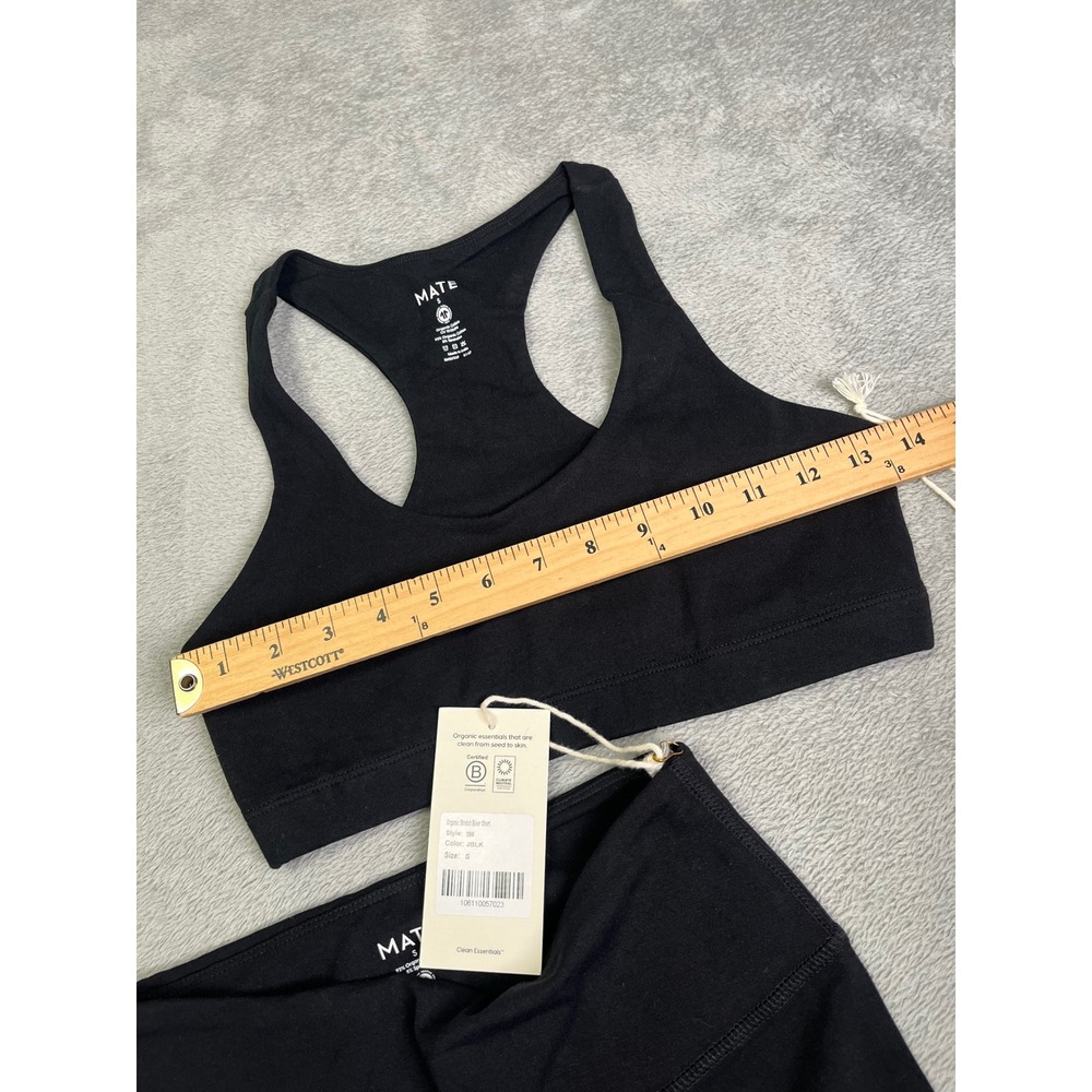 MATE The Label Organic Biker Shorts & Sports Bra Set Activewear Size S - Picture 8 of 12